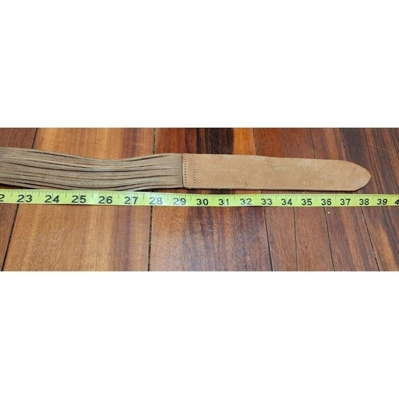 Women's leather belt Brown Size M/L - Picture 9 of 12